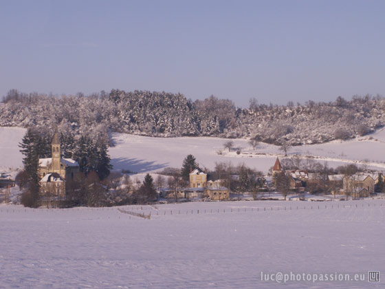 Vue hivernale du Bourg.